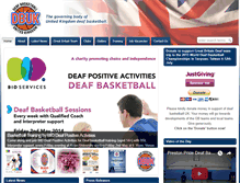 Tablet Screenshot of deafbasketball.org.uk